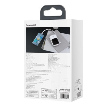  Qpow powerbank 10000mAh wbudowany kabel USB Typu C 22.5W Quick Charge biały - zdj. dodatkowe 5