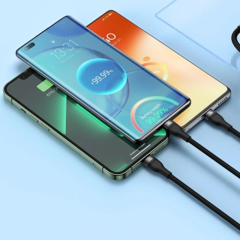  Flash Series II kabel USB-C Iphone Lightning microUSB 100W 1.5m czarny - zdj. dodatkowe 9