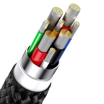  Flash Series II kabel USB-C Iphone Lightning microUSB 100W 1.5m czarny - zdj. dodatkowe 5