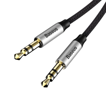  Yiven M30 przewód kabel audio stereo AUX 3.5 mm męski mini jack 1m srebrno-czarny - zdj. dodatkowe 3