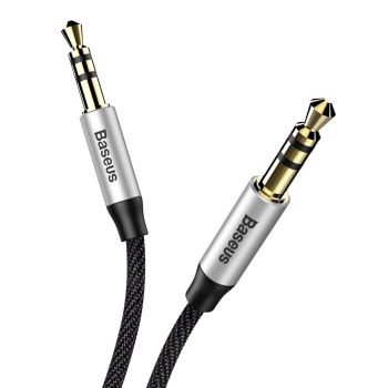  Yiven M30 przewód kabel audio stereo AUX 3.5 mm męski mini jack 1m srebrno-czarny - zdj. dodatkowe 7