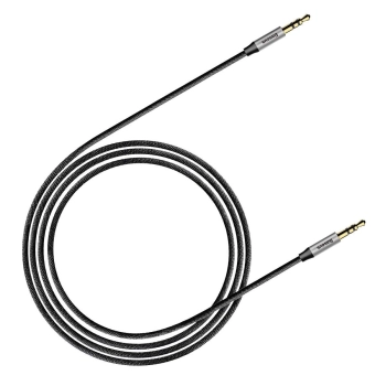  Yiven M30 przewód kabel audio stereo AUX 3.5 mm męski mini jack 1m srebrno-czarny - zdj. dodatkowe 8