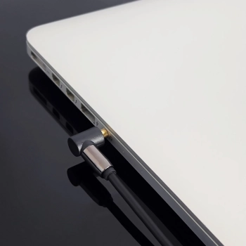  Kabel AUX kątowy męski-męski kabel mini jack 1.5m czarny - zdj. dodatkowe 6