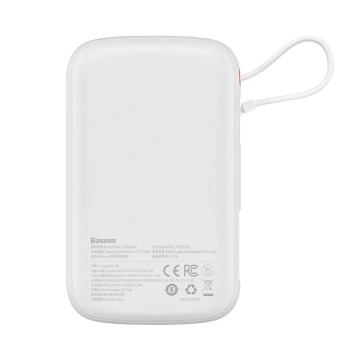  Powerbank z szybkim ładowaniem 10000mAh 20W QC-PD-SCP-FCP kabel Iphone Lightning biały - zdj. dodatkowe 2
