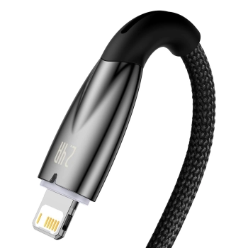  Glimmer Series kabel USB-A Iphone Lightning 480Mb-s 2.4A 2m czarny - zdj. dodatkowe 2