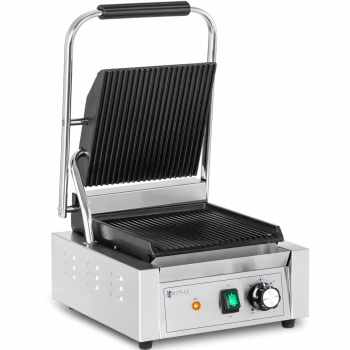  Grill kontaktowy elektryczny ryflowany 23 x 22 cm 1800 W - zdj. dodatkowe 1