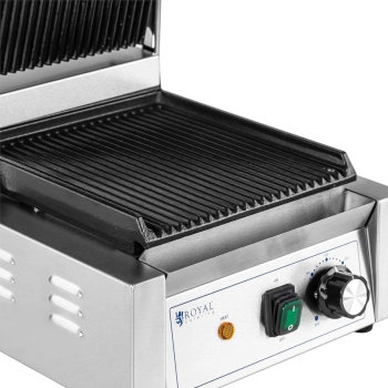  Grill kontaktowy elektryczny ryflowany 23 x 22 cm 1800 W - zdj. dodatkowe 2