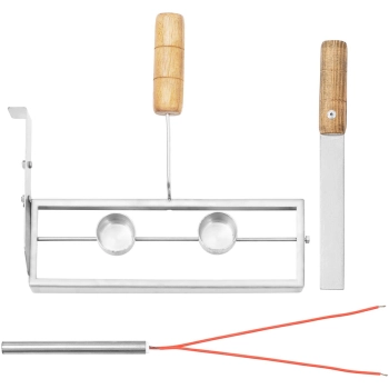  Waflownica maszyna do wypieku wafli rożków na lody 100-120 wafli / godz. 74 x 124 mm - zdj. dodatkowe 5