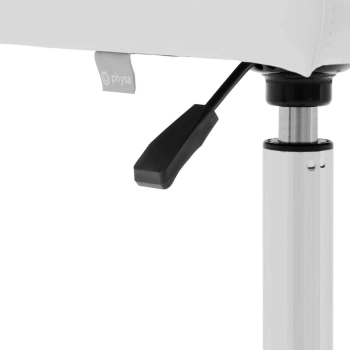  Krzesło taboret kosmetyczny z oparciem na kółkach do 150 kg ILANZ biały - zdj. dodatkowe 2