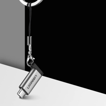  Adapter przejściówka z USB-C na micro USB - szary - zdj. dodatkowe 4