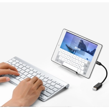  Adapter przejściówka kabel OTG z USB 3.0 na USB-C - czarny - zdj. dodatkowe 3