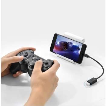  Adapter przejściówka kabel OTG z USB 3.0 na USB-C - czarny - zdj. dodatkowe 5