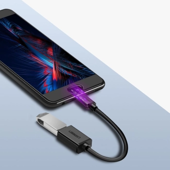  Adapter przejściówka kabel OTG z USB 3.0 na USB-C - czarny - zdj. dodatkowe 7