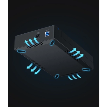  Kieszeń obudowa na dysk HDD SATA 3.5'' USB 3.0 - czarny - zdj. dodatkowe 9