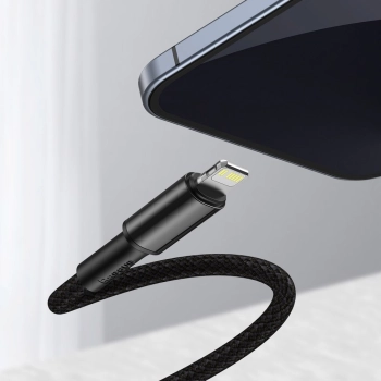  Kabel przewód do iPhone USB-C - Lightning szybkie ładowanie 20W 2m - czarny - zdj. dodatkowe 10