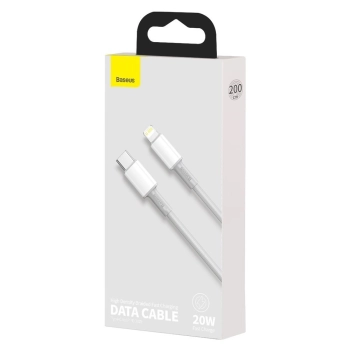  Kabel przewód do iPhone USB-C - Lightning szybkie ładowanie 20W 2m - biały - zdj. dodatkowe 4