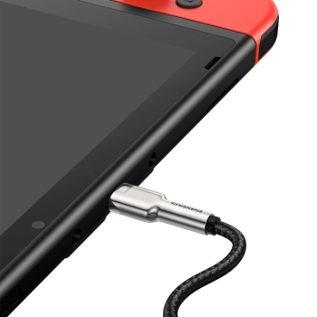  Przewód kabel USB-C - USB-C Cafule Metal Data Power Delivery 100W 1m - czarny - zdj. dodatkowe 9