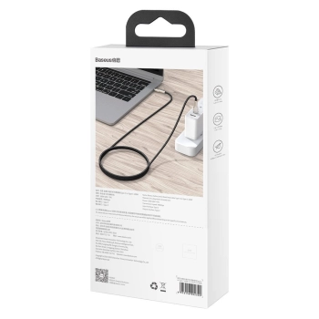  Przewód kabel USB-C - USB-C Cafule Metal Data Power Delivery 100W 1m - czarny - zdj. dodatkowe 5
