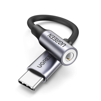  Przejściówka do słuchawek USB-C na 3.5mm Mini Jack 10cm - czarny - zdj. dodatkowe 2