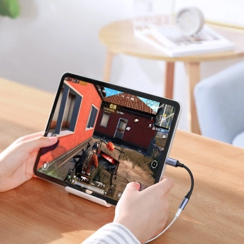  Przejściówka do słuchawek USB-C na 3.5mm Mini Jack 10cm - czarny - zdj. dodatkowe 3