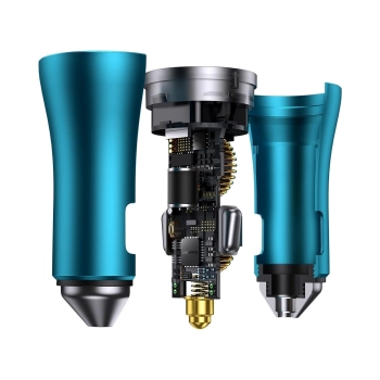  Ładowarka samochodowa Golden Contactor Pro 2x USB-C 40W - niebieski - zdj. dodatkowe 5