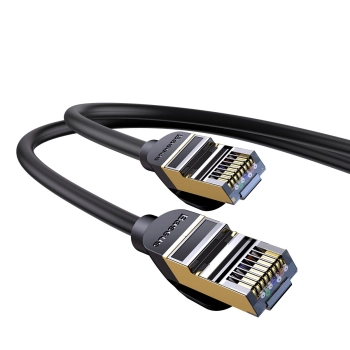  Szybki kabel sieciowy Patchcord RJ45 CAT 7 10Gbps 1m - czarny - zdj. dodatkowe 3