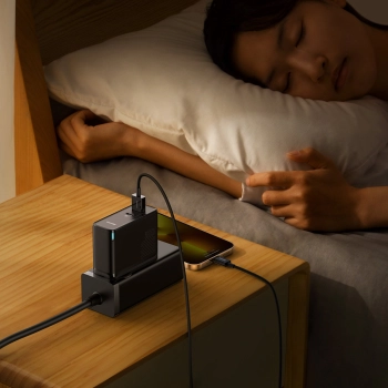  Szybka uniwersalna ładowarka sieciowa GaN5 Pro USB-C / USB 100W - czarny - zdj. dodatkowe 9