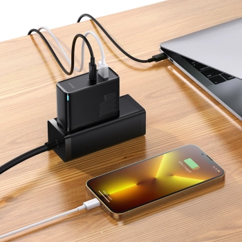  Szybka uniwersalna ładowarka sieciowa GaN5 Pro USB-C / USB 100W - czarny - zdj. dodatkowe 10