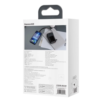  Powerbank 10000mAh USB USB-C iPhone Lightning + kabel USB-C - czarny - zdj. dodatkowe 5