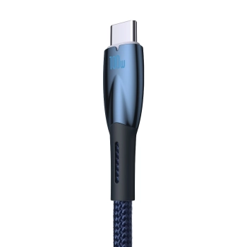  Kabel przewód do szybkiego ładowania Glimmer USB-A - USB-C 1m - niebieski - zdj. dodatkowe 3