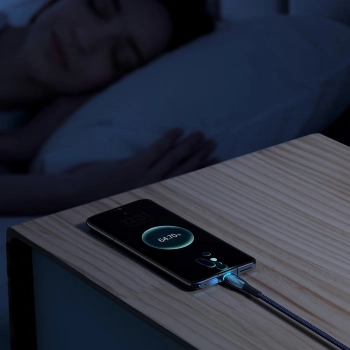  Kabel przewód do szybkiego ładowania Glimmer USB-A - USB-C 1m - niebieski - zdj. dodatkowe 7