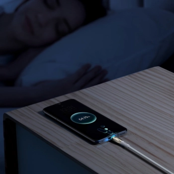  Kabel przewód do szybkiego ładowania Glimmer USB-A - USB-C 1m - biały - zdj. dodatkowe 9