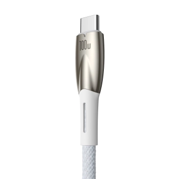  Kabel przewód do szybkiego ładowania Glimmer USB-A - USB-C 1m - biały - zdj. dodatkowe 2
