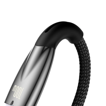  Kabel przewód do szybkiego ładowania Glimmer USB-A - USB-C 2m - czarny - zdj. dodatkowe 3