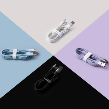  Kabel przewód do telefonu StarSpeed 3w1 USB - micro USB / iPhone Lightning / USB-C 1.2m - czarny - zdj. dodatkowe 10