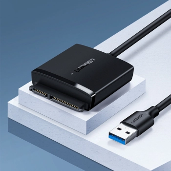  Kabel Adapter do dysku HDD i SSD SATA 2.5'' / 3.5'' USB 3.0 do 12TB - czarny - zdj. dodatkowe 2