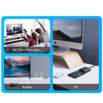  Kabel Adapter do dysku HDD i SSD SATA 2.5'' / 3.5'' USB 3.0 do 12TB - czarny - zdj. dodatkowe 8