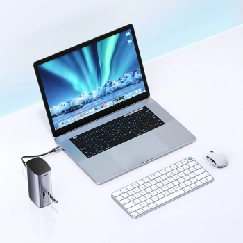  12w1 Wielofunkcyjna stacja dokująca adapter HUB Ugreen CM555 - szara - zdj. dodatkowe 9