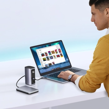  12w1 Wielofunkcyjna stacja dokująca adapter HUB Ugreen CM555 - szara - zdj. dodatkowe 8