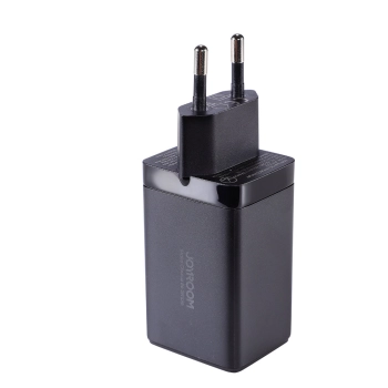  Szybka ładowarka sieciowa GaN USB 2x USB-C + kabel USB-C 1.2m - czarna - zdj. dodatkowe 3