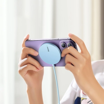  Simple Mini3 ładowarka magnetyczna indukcyjna MagSafe Qi 15W - niebieska - zdj. dodatkowe 10