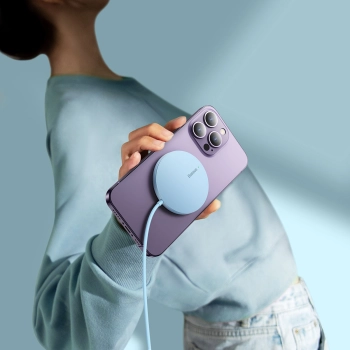  Simple Mini3 ładowarka magnetyczna indukcyjna MagSafe Qi 15W - niebieska - zdj. dodatkowe 8