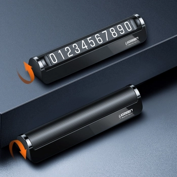  Tabliczka parkingowa do samochodu na numer telefonu kierowcy - czarna - zdj. dodatkowe 4