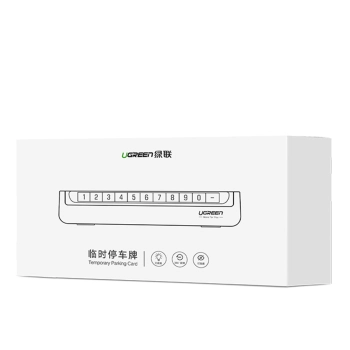  Tabliczka parkingowa do samochodu na numer telefonu kierowcy - czarna - zdj. dodatkowe 8