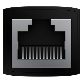  Złączka łącznik kabli sieciowych LAN Ethernet RJ-45 AirJoy czarna - ZESTAW 2szt - zdj. dodatkowe 3