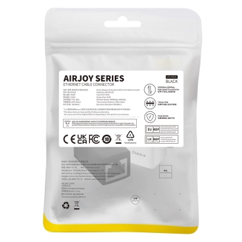  Złączka łącznik kabli sieciowych LAN Ethernet RJ-45 AirJoy czarna - ZESTAW 2szt - zdj. dodatkowe 8