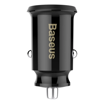  Mini ładowarka samochodowa do telefonu 2x USB Grain Car Charger czarny - zdj. dodatkowe 1