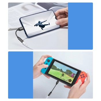  Adapter do słuchawek przejściówka L54 z USB-C na gniazdo audio jack 3.5mm DAC czarny - zdj. dodatkowe 8