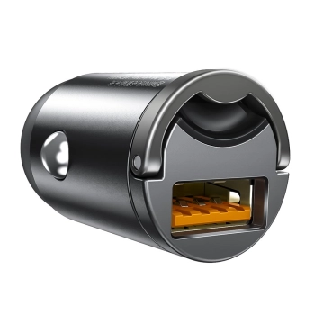  Mini ładowarka samochodowa inteligentna Tiny Star USB 30W Quick Charge szary - zdj. dodatkowe 4