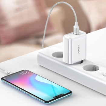  Szybka ładowarka sieciowa USB-C + USB 36 W Quick Charge 4.0 Power Delivery biały - zdj. dodatkowe 5